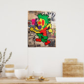 "Dans aan de muziek" Poster (Keuken)