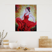 Dans afdrukken poster (Keuken)