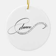 Dans als één kijkt naar ornament