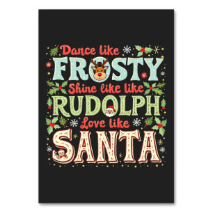 Dans als ijskoude glans als Rudolph Love Kaart