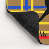 Dans als Piet Mondrian Modern Art Muismat (Hoek)