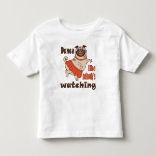 Dans alsof niemand kijkt meisje Pug Hond Kinder Shirts