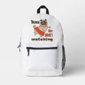 Dans alsof niemand naar meiden kijkt Pug Dog Bedrukte Rugzak (Voorkant)