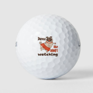 Dans alsof niemand naar meiden kijkt Pug Dog Golfballen