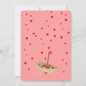 Dans Amour Couples Douche Invitation (Dos)