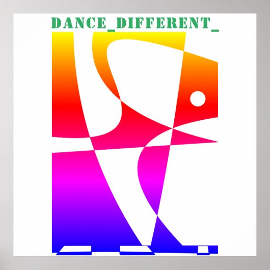 DANS_ANDERS_ Regenboog Poster (Voorkant)
