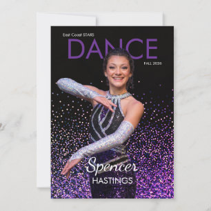 Dans Autogramkaart Glitter Showcase Danser Kaarten