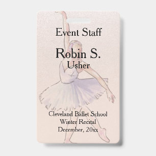 Dans Ballet Reünie Evenement Badge