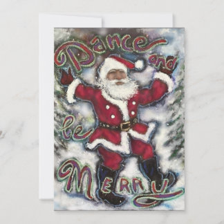 Dans & Be Merry Wenskaart Kaart