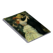 Dans bij Bougival van Pierre Renoir, Vintage Kunst Notitieboek (Rechterzijde)