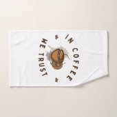 Dans Café nous faisons confiance à drôle (Serviette à main)