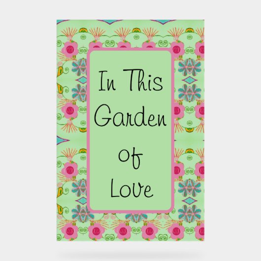 Dans ce jardin d'amour (Recto)