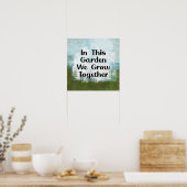 Dans Ce Jardin Nous Cultivons Poster Ostréisme (Cuisine)