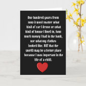 Dans cent ans - carte de voeux (Fleur jaune)