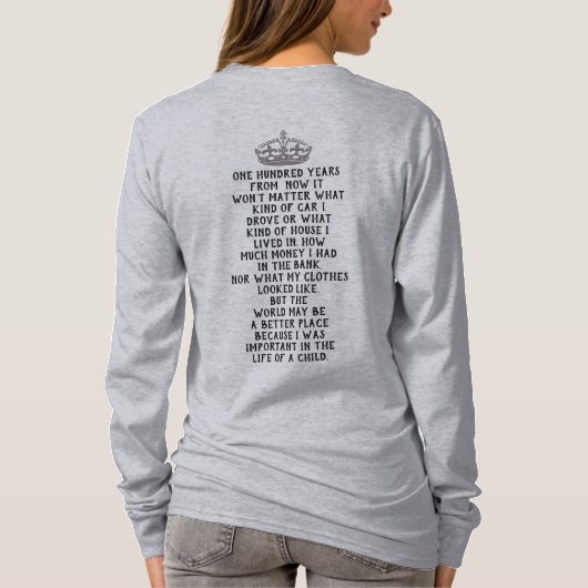 Dans cent ans — T-shirt (Dos)