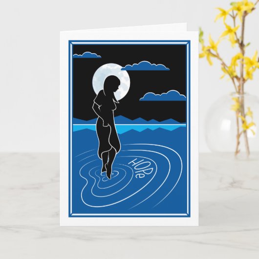 Dans cette carte Reflection_Greeting profonde (Fleur jaune)