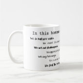 "Dans cette école d'accueil" Charlotte Mason mug (Gauche)