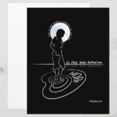 Dans cette feuille papier profonde Reflection_Flat (Devant / Derrière)