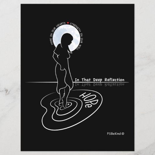 Dans cette feuille papier profonde Reflection_Flat (Devant)