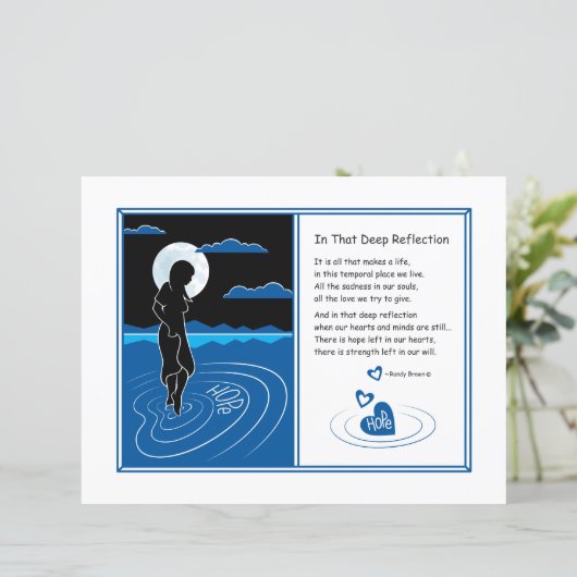 Dans cette feuille papier profonde Reflection_Flat (Debout devant)