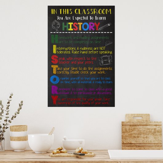 Dans cette histoire Poster en classe (Cuisine)