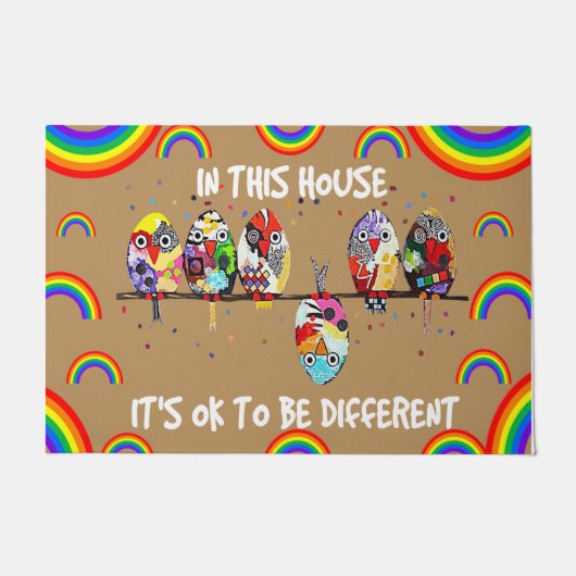 Dans cette maison il est ok d'être un autre tapis  (Devant)