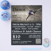 Dans-danser, dans-les Adverteren Flyer (Enkel)