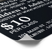 Dans-danser, dans-les Adverteren Poster (Hoek)