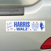Dans de Harris Walz Bumpersticker (Op auto)