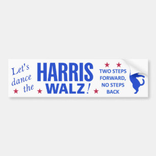 Dans de Harris Walz Bumpersticker