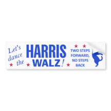 Dans de Harris Walz Bumpersticker