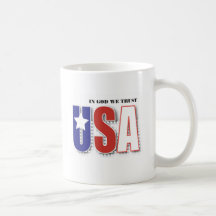 "Dans Dieu nous faisons confiance" à la tasse de
