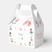 Dans & draai meisje verjaardagsfeest bedankdoosjes (Voorkant Zijde)