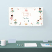 Dans & draai meisje verjaardagsfeest spandoek (Beurs)