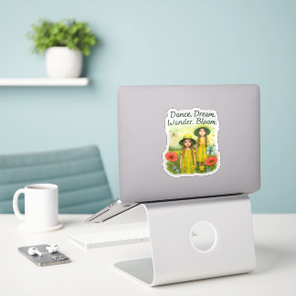 Dans. Droom. Dwaal. Bloom. Sticker