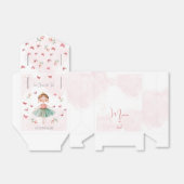 Dans en draai schattige ballerina ballet kind verj bedankdoosjes (Uitgevouwen)