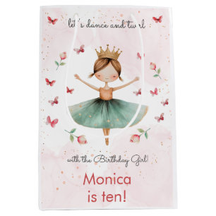 Dans en draai schattige ballerina ballet kind verj medium cadeauzakje