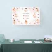 Dans en draai schattige ballerina ballet kind verj spandoek (Beurs)