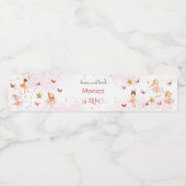 Dans en draai schattige ballerina ballet kind verj waterfles etiket (Enkel label)