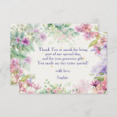 dans en pirobeer balletdanseres verjaardag bedankkaart (Voorkant / Achterkant)