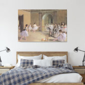 Dans foyer bij de Opera van Edgar Degas Canvas Afdruk (Insitu (Slaapkamer))