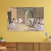 Dans foyer bij de Opera van Edgar Degas Canvas Afdruk (Insitu (Woonkamer))