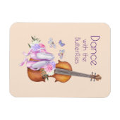 Dans Gezegde met Violin & Ballet Shoes Magneet (Horizontaal)