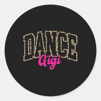 Dans Gigi Leopard Dansen Gigi Life Girls Vrouwen D Ronde Sticker