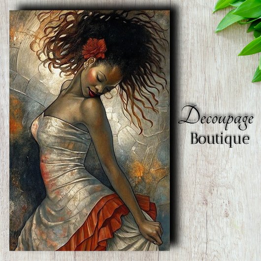 Dans Goddelijk Decoupage Tissuepapier