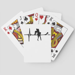 Dans Hartslag met Stiletto Schoen Pokerkaarten