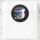 Dans Hedendaagse moderne danser dansen Ronde Sticker (Tas)