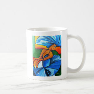 Dans in blauw 2008 koffiemok