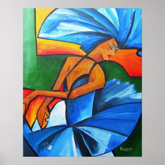 Dans in blauw 2008 poster (Voorkant)