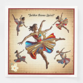 Dans in bloei servet (Voorkant)